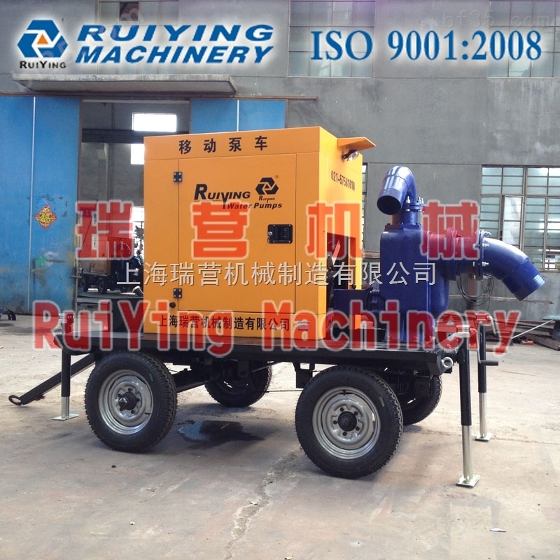 黑龙江300流量防汛排涝移动柴油机自吸泵车