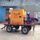 黑龙江300流量防汛排涝移动柴油机自吸泵车
